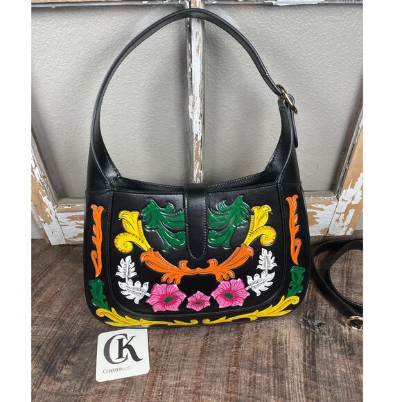 Gucci Jackie 1961 Love Parade Hand-Painted Floral Bag | Limited Edition | NWT - Picture 2 of 6